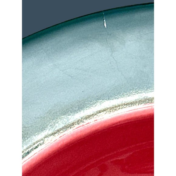 Pagnossin Treviso Ironstone Dark Green & Maroon 4 Pasta Bowls & 3 Salad Plates - Picture 12 of 13